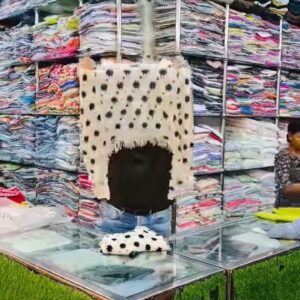 Women’s Polka Dot Knit Sweater with Inner Top