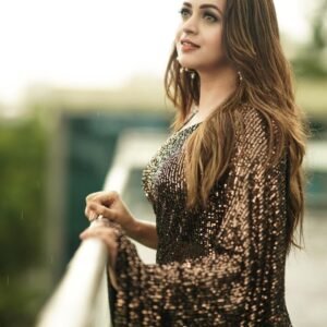 Black Color Sequence Embroidery Work Beautiful Georgette Saree