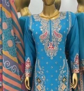 New Designer Top with Dhoti Salwar & Dupatta ? Chic & Contemporary