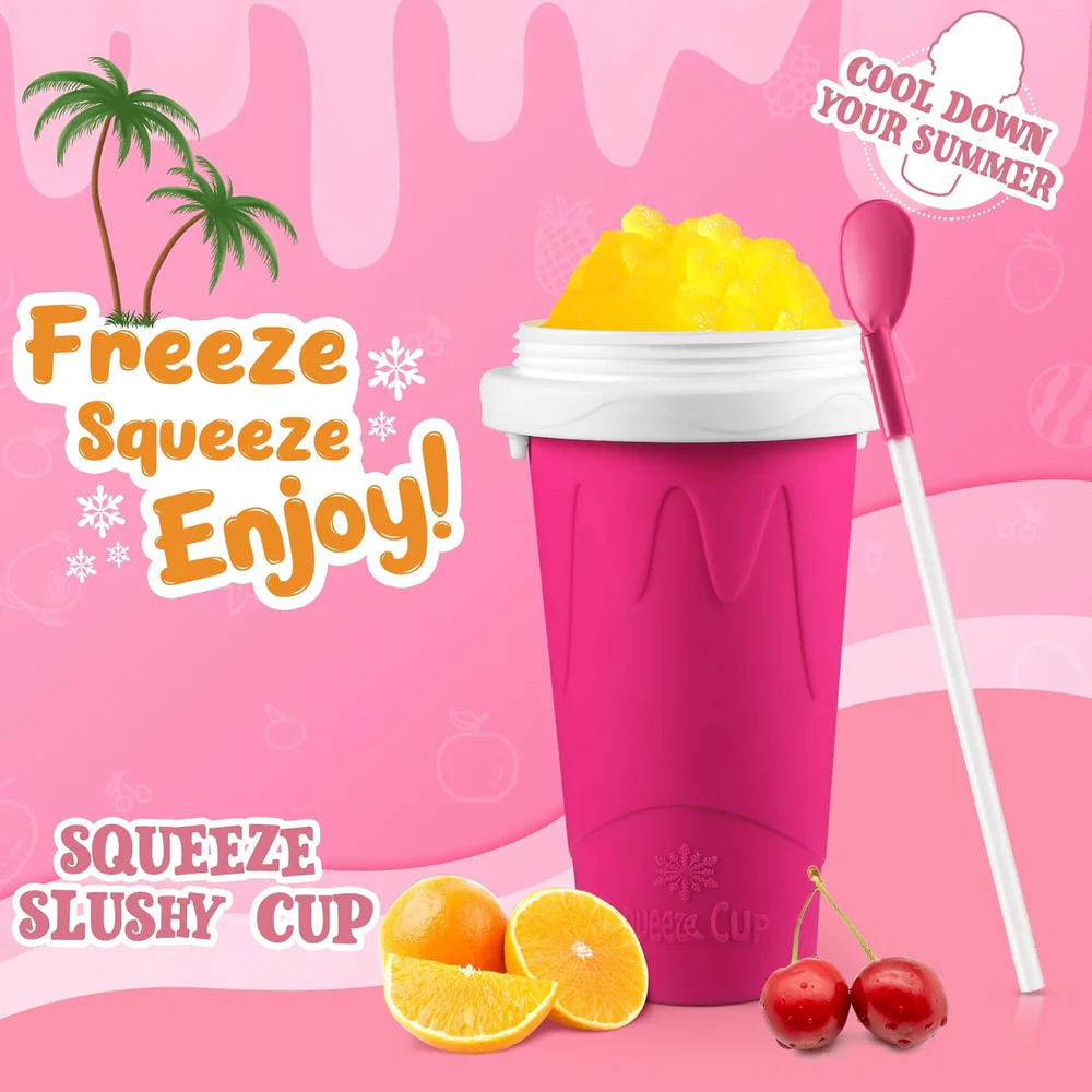 Reusable Squeeze Slushy Cup – DIY Frozen Drink Maker - Image 3
