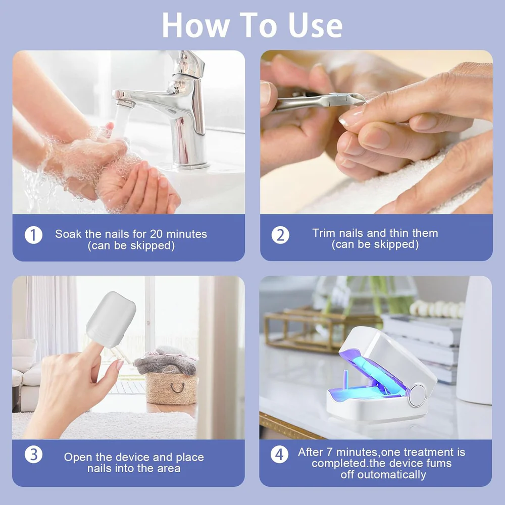 Light-Activated Nail Care Device for Fingernails and Toenails - Image 6