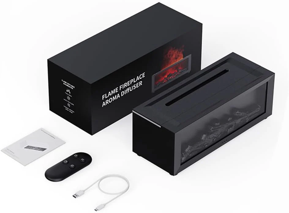 7-Color Changing Fireplace Flame Diffuser for Ambient Living - Image 9