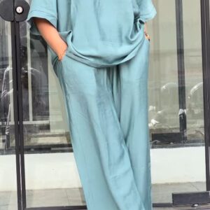 Embroidered Linen Co-ord Set