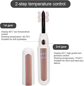 Heated Eyelash Curler with Digital Display - Image 3