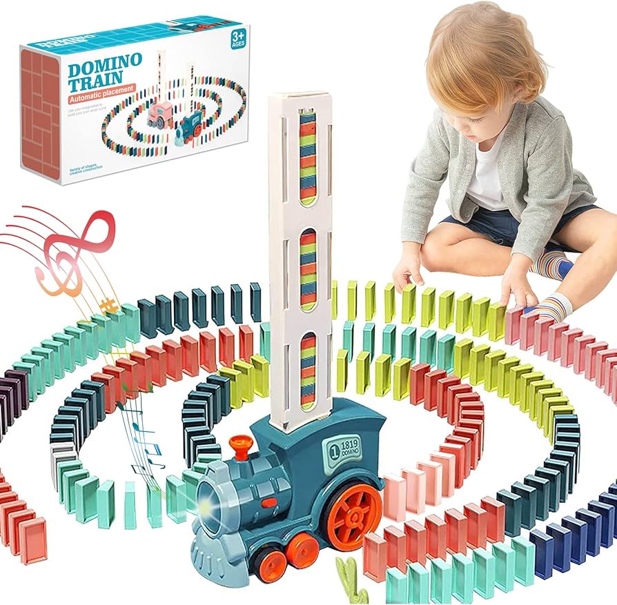 Domino Train Automatic Placement Toy
