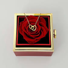 Eternal Rose Jewelry Gift Box with Necklace - Image 3