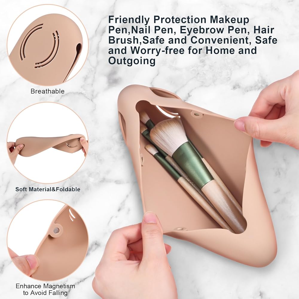 Large Capacity Silicone Makeup Brush Holder - Image 3