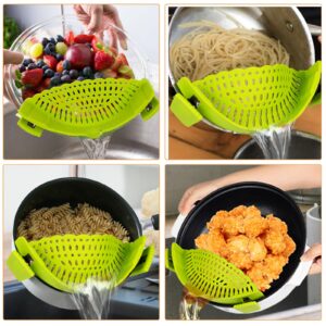 Clip-On Silicone Pot Strainer – Universal Kitchen Colander