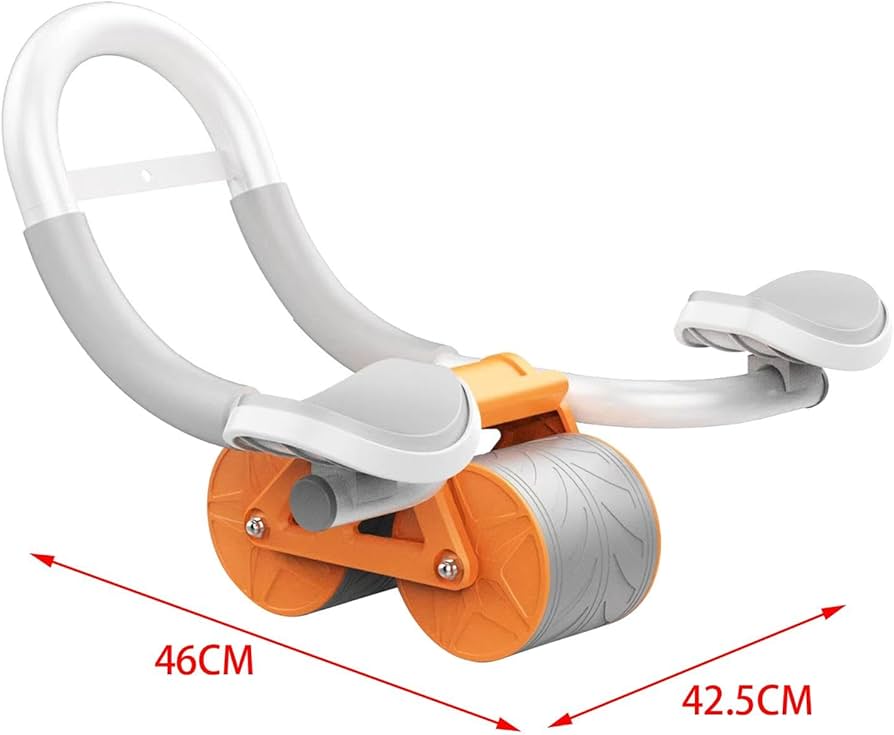Dual Wheel Ab Roller with Ergonomic Handles for Core Strength