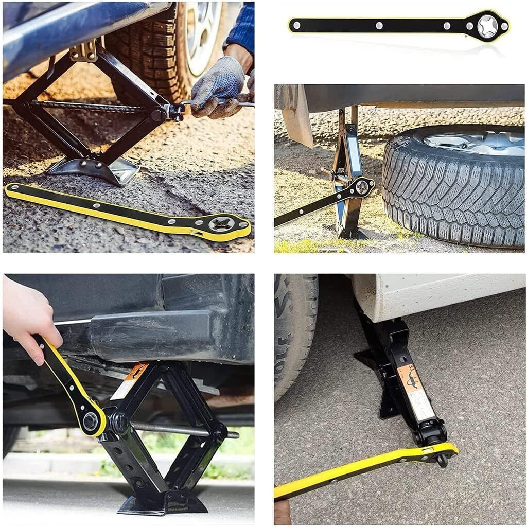 Heavy-Duty Scissor Car Jack Crank Handle - Image 2