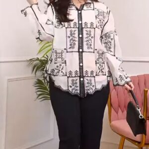 Luxe Applique Bloom Shirt Co-Ord Set