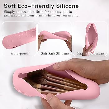 Large Capacity Silicone Makeup Brush Holder - Image 4