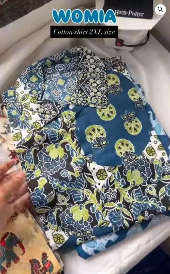 Cotton Elephant Print Casual Shirt - Image 6