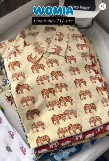 Cotton Elephant Print Casual Shirt - Image 9