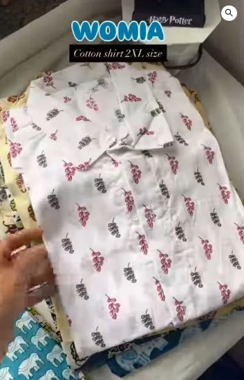 Cotton Elephant Print Casual Shirt - Image 10