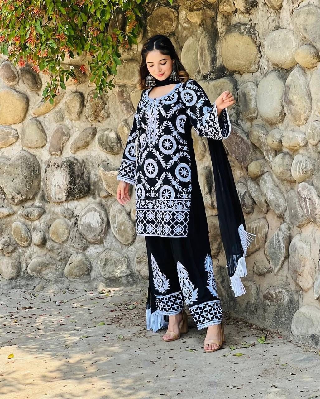 Black Color Full Stitch Salwar Suit