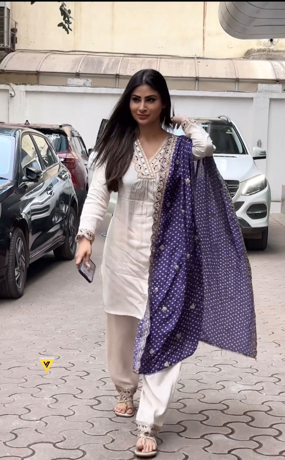 White Color Embroidery With Sequence Work Salwar Suit - Image 3