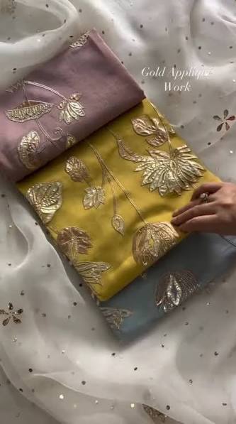 Luxurious Applique Work Dupatta - Image 3