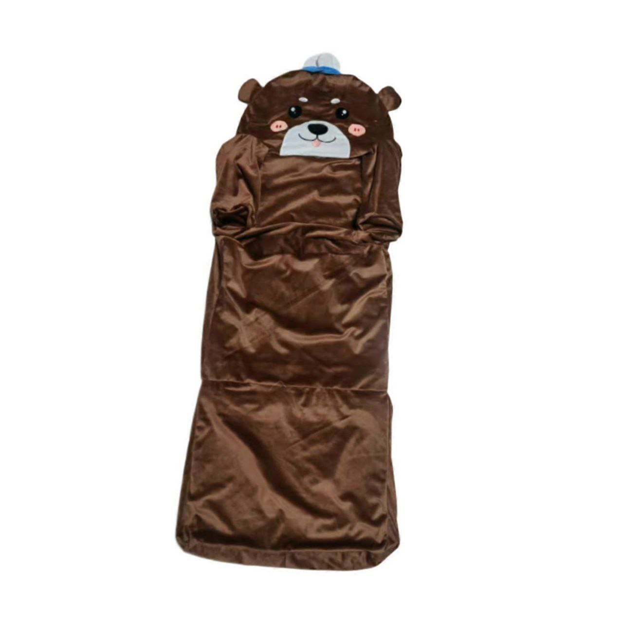 Kids Plush Bear Sofa Chair with Foldable Sleeping Mat - Image 4