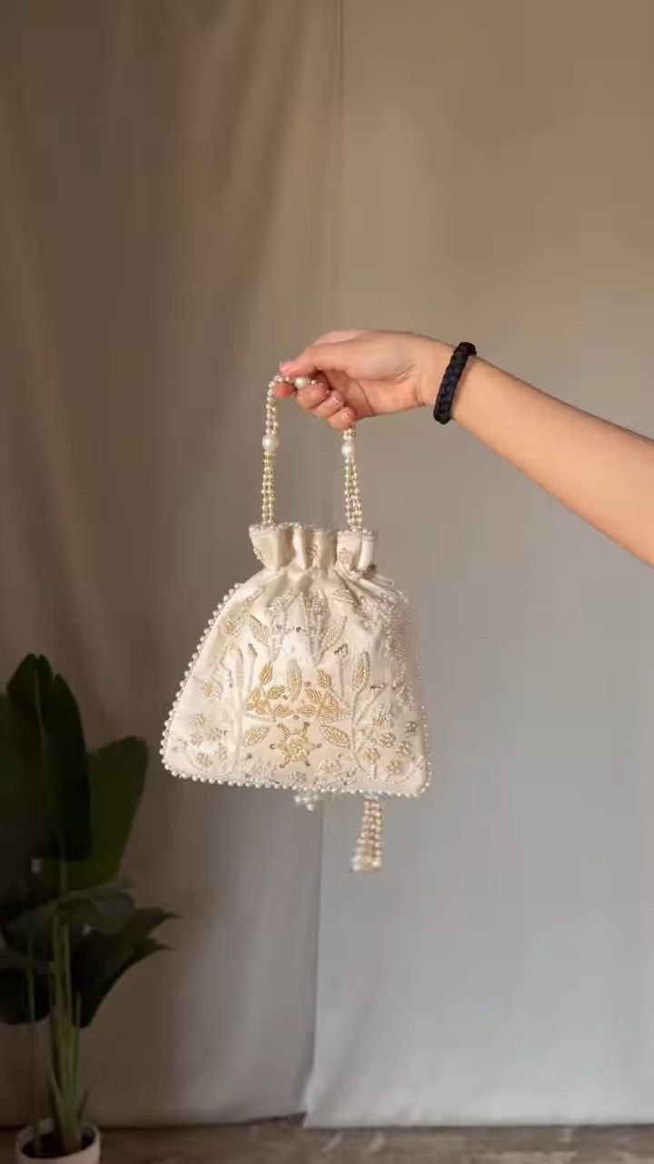 Crystal Beaded Mini Handbag - Image 2