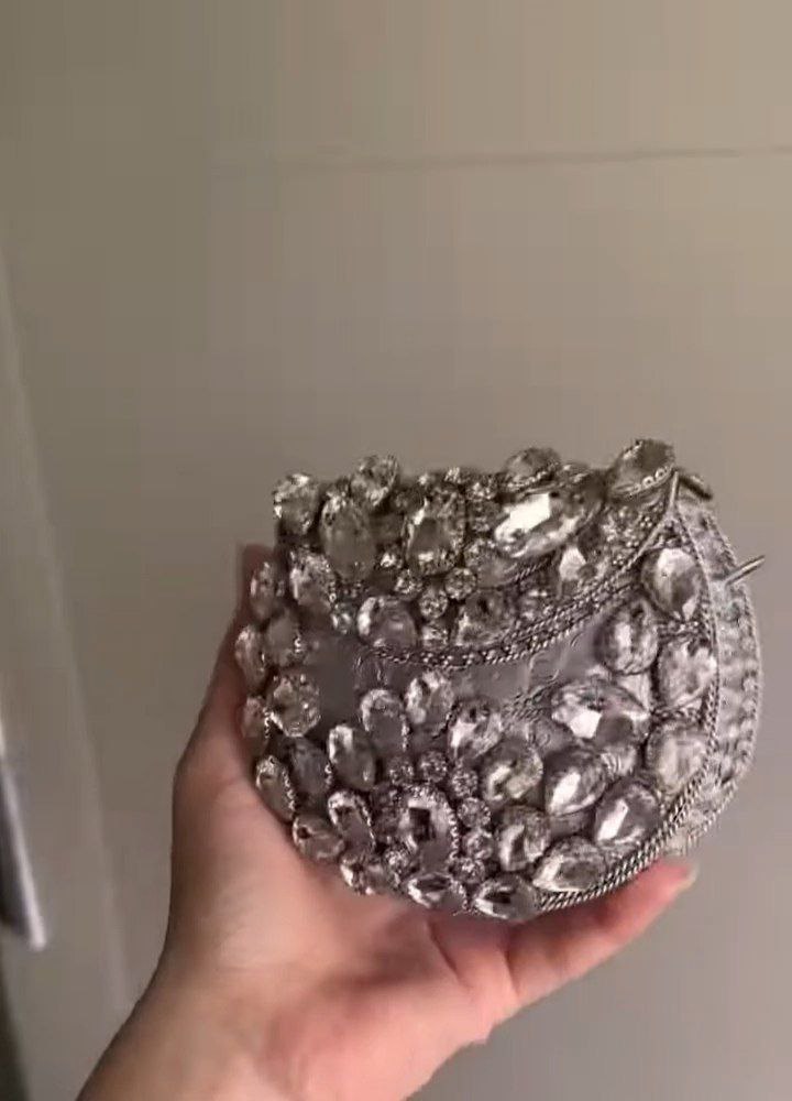 Gold Embellished Envelope Clutch - Image 3